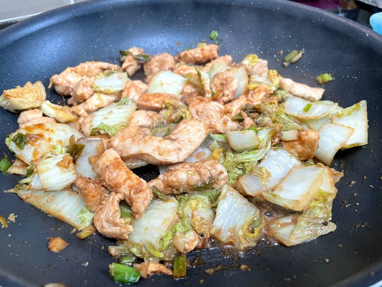 Stir-Fry de Frango com Acelga